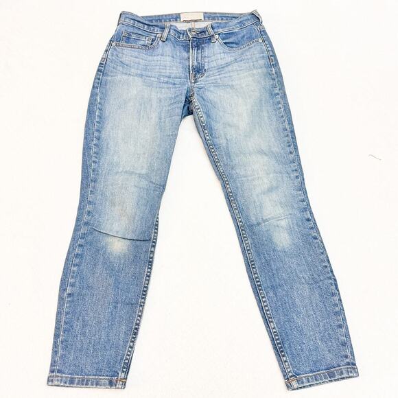 Everlane Mid Rise Medium Wash Cropped Denim Jeans Size 27 Ankle - Picture 5 of 7